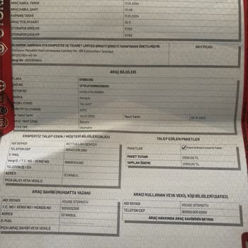 Oto Rapor İşlemli Şaseyi Görmeyecek Kadar Kör Şirket Örgütlü Çalışıyor
