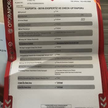 Oto Rapor İşlemli Şaseyi Görmeyecek Kadar Kör Şirket Örgütlü Çalışıyor