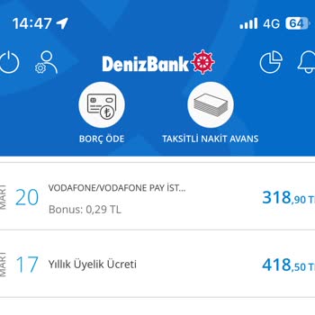 Denizbank Yıllık Kart Ücreti İptali