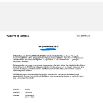İŞKUR İş Başvurum Gözükmüyor