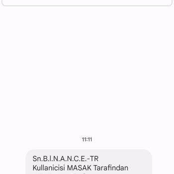 Binance Sn. B. L. N. A. N. C. E.-TR Kullanıcısı MASAK Şikayet