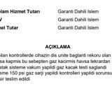 Baymak Elegant Plus Klima Kılcal Gaz Kaçağı Ve Ayıplı Ürünü