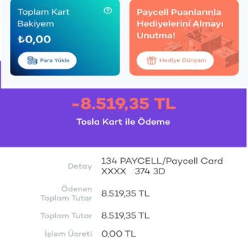Paycell Yüklemesi Yaptım Günlerdir Hesabımda Görünmüyor