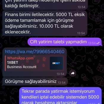 1xBet Online Platformda Yaşanan Mağduriyet