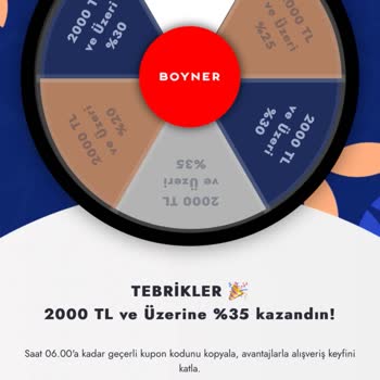 Boyner Uygulamasında İndirim Tanımlanmıyor