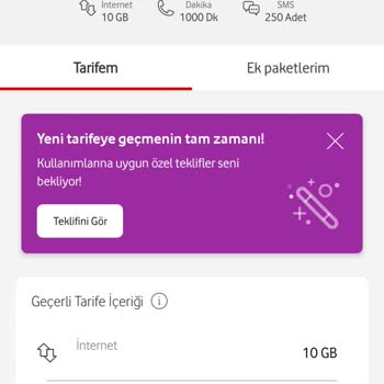Vodafone Onay Alınmadan Tarife Değişikliği