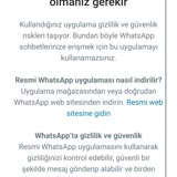 WhatsApp Uygulama Hatası