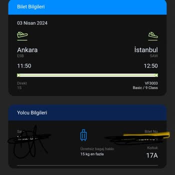 Ajet Koltuk Bilgim Olmadan Değiştirildi