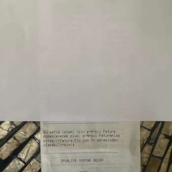 In Street FLO Mağazası Fatura Sorunu