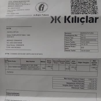 Arçelik Aş. Blender Setin Tüm Parçaları Arızalı Çıktı.