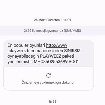 Playweez Adlı Şirket Habersiz Abone Yapmış