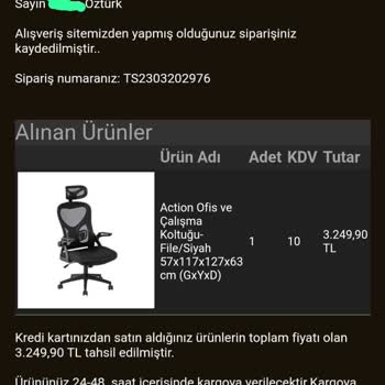 Adore Bilgisayar Çalışma Sandalyesi