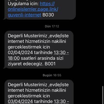 Türk Telekom Servis Elemanlarının Randevu Ertelemesi
