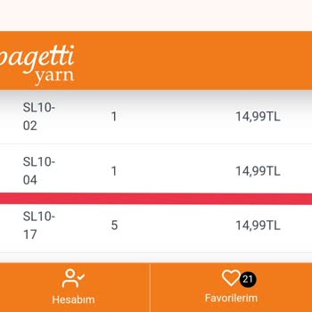 SpagettiYarn Siparişte Eksik Gönderilen İpin Yeni Siparişte Gönderilmemesi