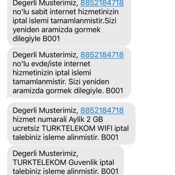 Türk Telekom Telekom'da Hizmet Alamadan Cayma Bedeli Çilesi
