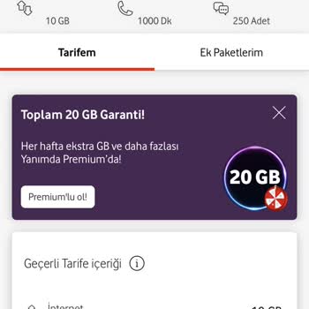 Vodafone Onaysız Tarife Değişikliği