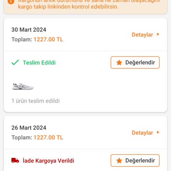 Trendyol'dan Yanlış Sipariş Geldi