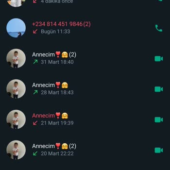 WhatsApp Yabancı Numarada Gelen Çağrı