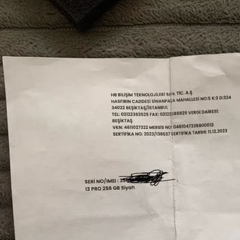 HB Bilişim Firma Tarafında Net Bir Bilgi Yok