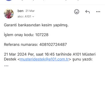 A101 Parama El Koydu
