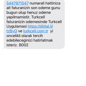 Turkcell Gereksiz Mesaj Atmayın