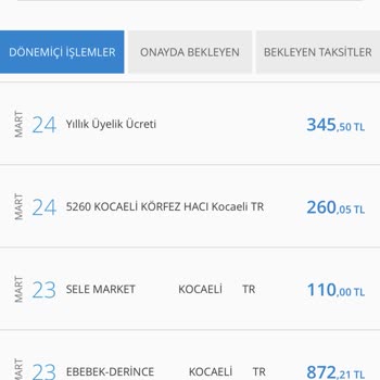 Denizbank K Kartı Yıllık Üyelik Ücret Kesintisi