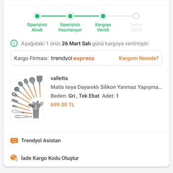 Trendyol Ulaşmayan Kargo / CİMER Şikayet