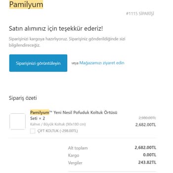 Pamilyum.com Adlı Siteden Sipariş Ettiğim Ürünler Teslim Edilmedi