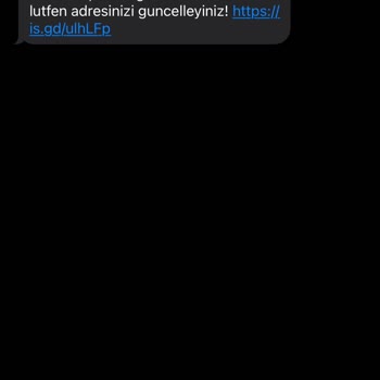 Mesajdaki Link Neden PTT'ye Yönlendiriyor