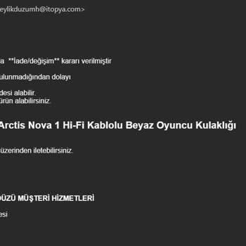 İtopya.com Bozulan Ürünümün Muadili Olarak Verdiği Ürün 30€ Daha Ucuz