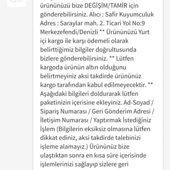 Mağduriyet Trendyol-Safir Kuyumculuk