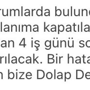 Dolap Hesabım Kapanmak Üzere