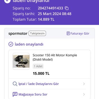 Spormotor Tarafından Mağdur Edildim