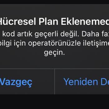 Turkcell E-Sim Activation Error