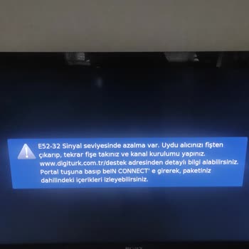 Digiturk E52-32 Sinyal Seviyesinde Azalma Var Sorunu