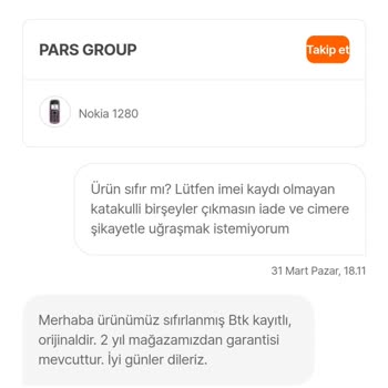 Hepsiburada İnternet Üzerinden Satın Alınan Telefonun IMEI Kaydı Sorunu