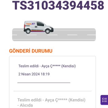 Hepsijet Kuryesi Kargomu Teslim Etmeden Teslim Edildi Yaptı Ürünüm Yok