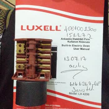 Luxell Fırın Bozuk Kademe Şalteri