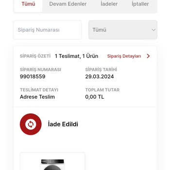 Media Markt - Bosch Kurutma Makinesi Siparişi Sorunu