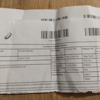 Skechers Ayakkabı Astarı Eridi