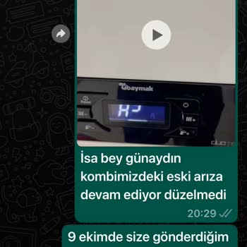 Baymak Kombi Sürekli Arızalı