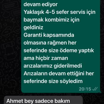 Baymak Kombi Sürekli Arızalı