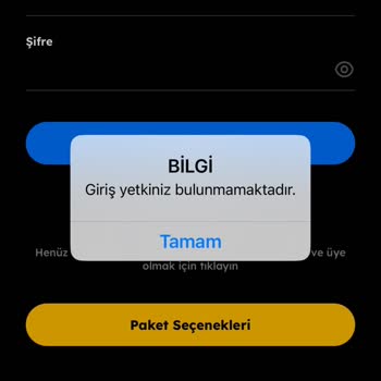 Tod TV Üyeliği Ve Girişe Yetkiniz Bulunmamaktadır Sorunu