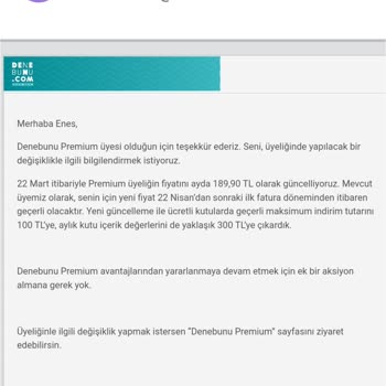 Denebunu.com Kampanyadan Yararlanamama Sorunu