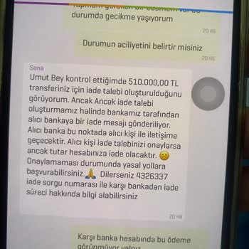 Enpara EFT İademi Talep Ediyorum