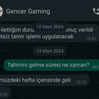 Gençer Gaming 793971084 Numaralı Siparişimizde İlgisizlik Ve Haksız Suçlama