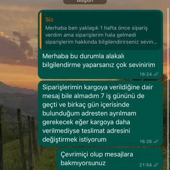 Charmé Butik Ürünler Elime Ulaşmadı