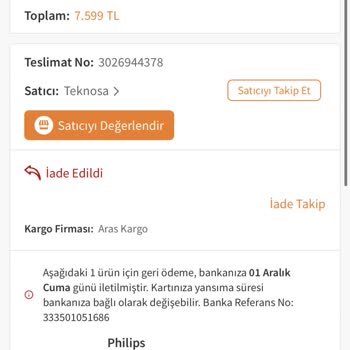 Teknosa Kendi Yanlışının Faturasını Tekrar Müşteriye Kesmesi
