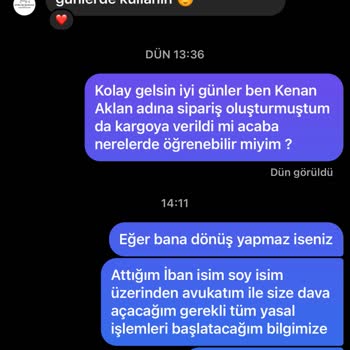 Atolye.sancak (Instagram) Atölye Sancak'tan Sipariş Hayal Kırıklığı