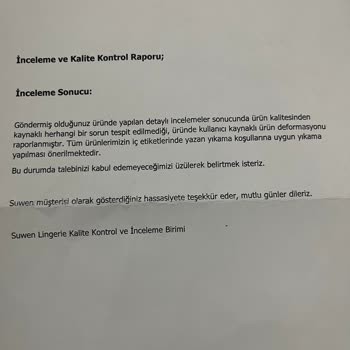 Suwen Marka Sabahlığın Kalitesizliği